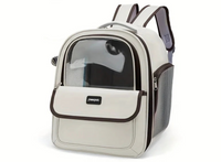 Catlaya TravelSafe Capsule™ – Sac à dos transparent pour chat (vue panoramique, ventilé et confortable)