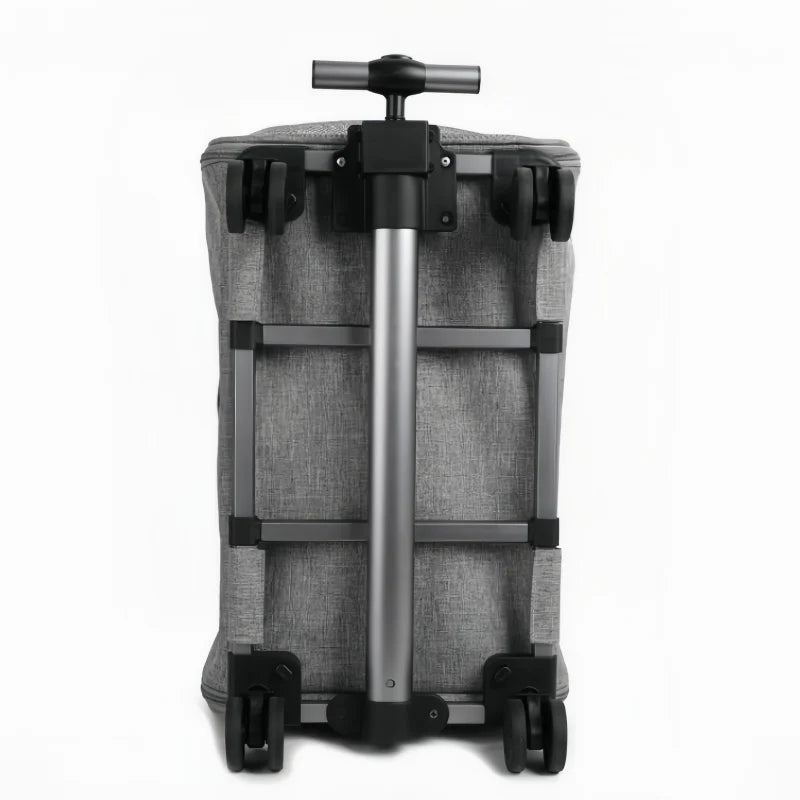 Catlaya TravelSafe Roll™ – Sac de transport à roulettes pour chat (poignée télescopique, pratique et confortable)