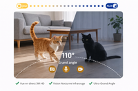 Catlaya SmartFeed Cam™ – Distributeur automatique de croquettes pour chat (caméra intégrée, contrôle via application mobile)
