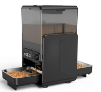 Catlaya SmartFeed Duo™ – Distributeur automatique de croquettes pour chat (double gamelle, alimentation séparée)