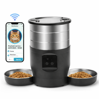 Catlaya SmartFeed Duo Connect™ – Distributeur automatique de croquettes pour chat (double gamelle, contrôle via application mobile)