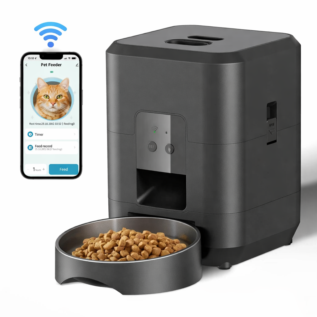 Catlaya SmartFeed™ – Distributeur automatique de croquettes pour chat (programmable, minuterie intégrée)