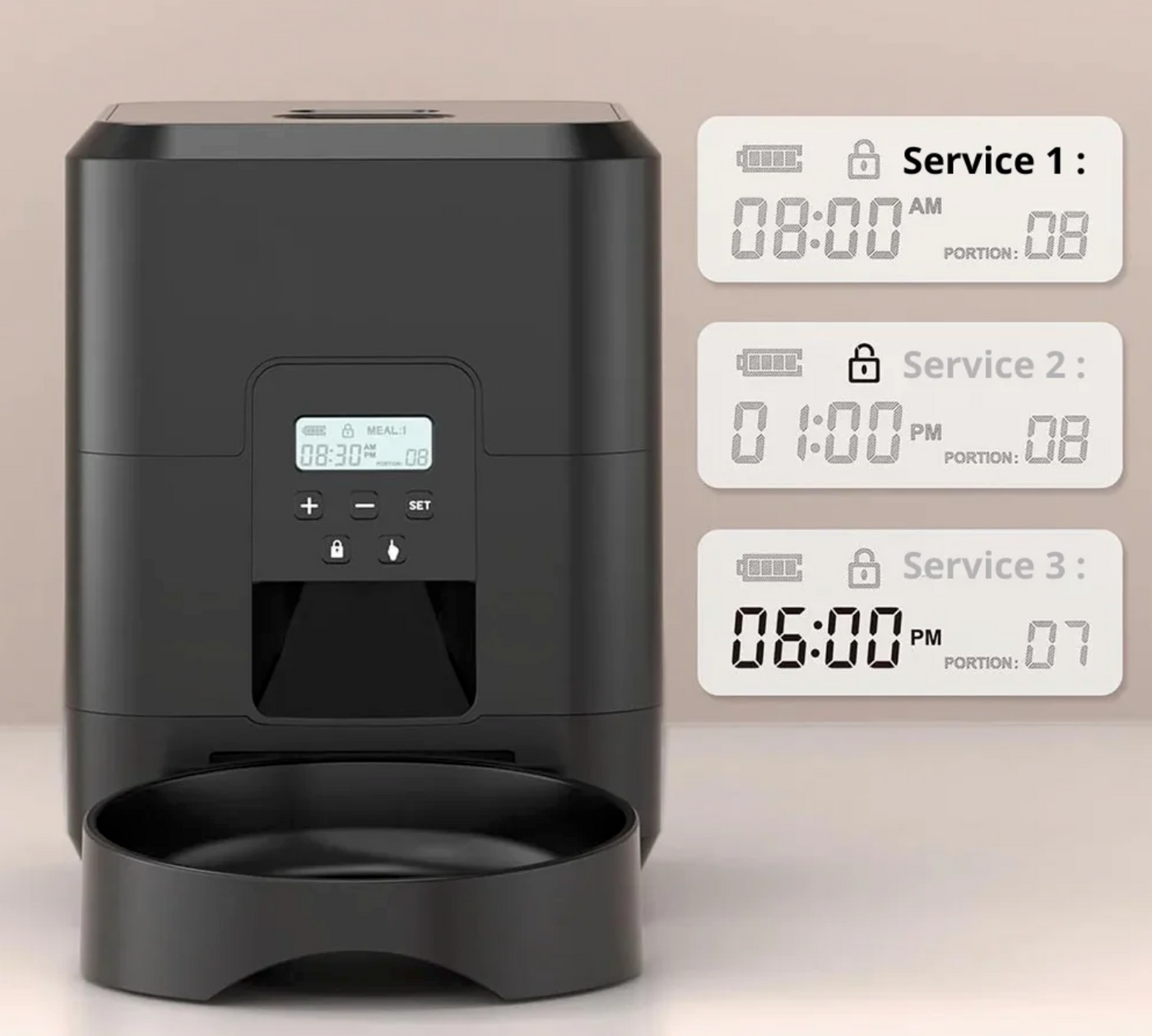 Catlaya SmartFeed™ – Distributeur automatique de croquettes pour chat (programmable, minuterie intégrée)