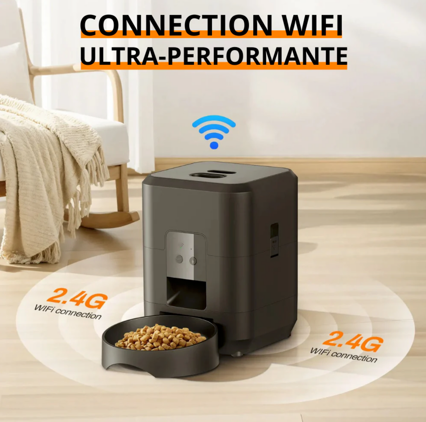 Catlaya SmartFeed™ – Distributeur automatique de croquettes pour chat (programmable, minuterie intégrée)