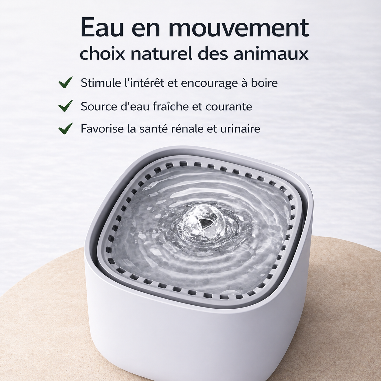 Catlaya AquaFlow™ – Fontaine à eau pour chat (circulation continue, fonctionnement silencieux)