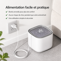 Catlaya AquaFlow™ – Fontaine à eau pour chat (circulation continue, fonctionnement silencieux)