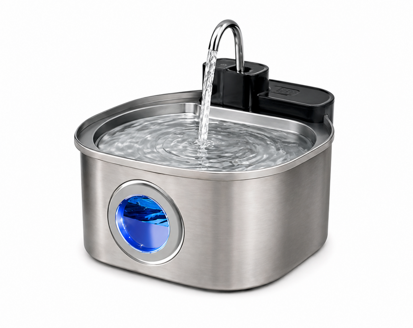 Catlaya AquaFlow Wireless™ – Fontaine à eau sans fil pour chat (réservoir autonome, pratique et silencieuse)