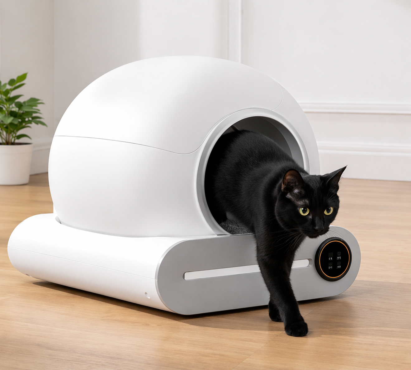 Catlaya SmartClean™ – Litière automatique autonettoyante pour chat (connectivité mobile, nettoyage autonome)