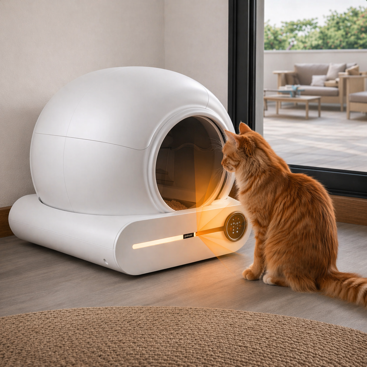 Catlaya SmartClean™ – Litière automatique autonettoyante pour chat (connectivité mobile, nettoyage autonome)