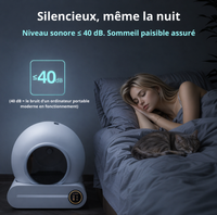 Catlaya SmartClean™ – Litière automatique autonettoyante pour chat (connectivité mobile, nettoyage autonome)