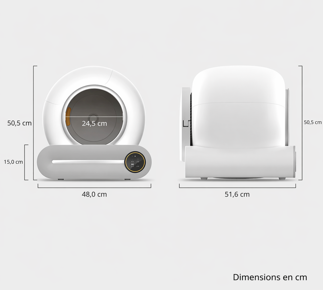 Catlaya SmartClean™ – Litière automatique autonettoyante pour chat (connectivité mobile, nettoyage autonome)
