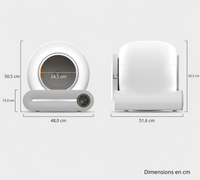 Catlaya SmartClean™ – Litière automatique autonettoyante pour chat (connectivité mobile, nettoyage autonome)