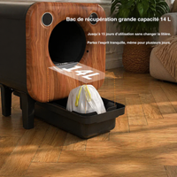 Catlaya SmartClean XL™ – Litière automatique connectée autonettoyante pour chat (capacité XXL 90L, multi-chats)
