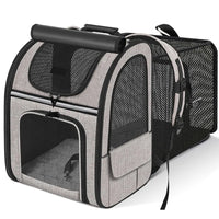 Catlaya TravelSafe Expand™ – Sac à dos extensible pour chat (espace modulable, respirant et confortable)