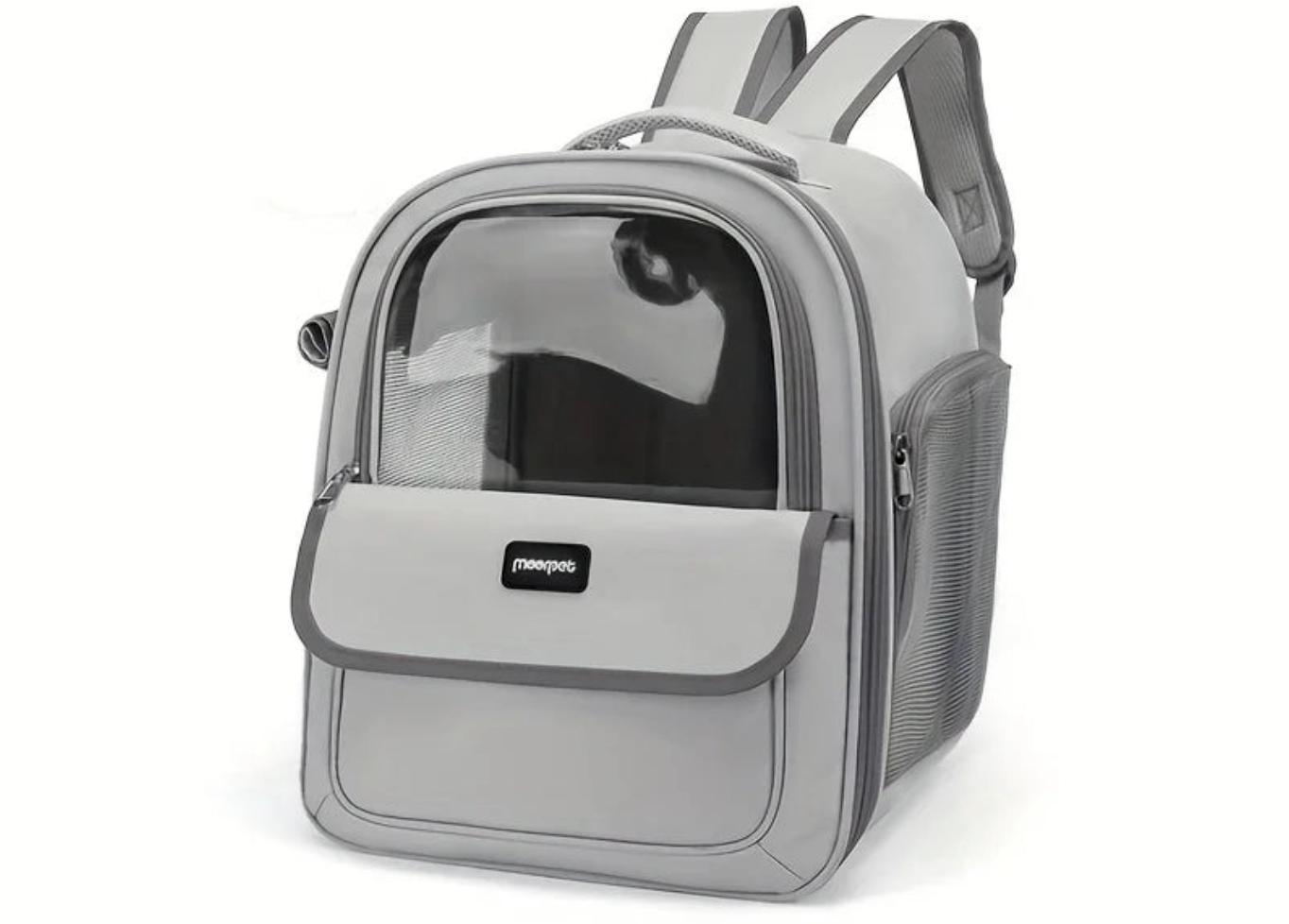 Catlaya TravelSafe Capsule™ – Sac à dos transparent pour chat (vue panoramique, ventilé et confortable)