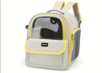 Catlaya TravelSafe Capsule™ – Sac à dos transparent pour chat (vue panoramique, ventilé et confortable)