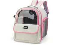 Catlaya TravelSafe Capsule™ – Sac à dos transparent pour chat (vue panoramique, ventilé et confortable)